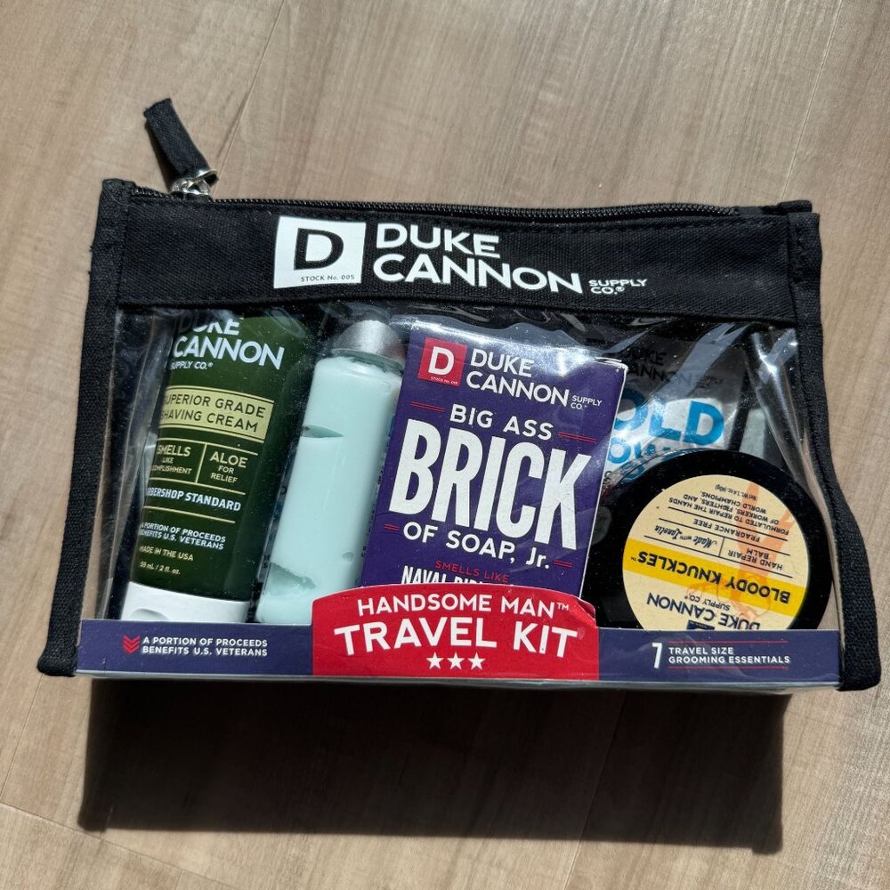 Duke Cannon Handsome Man Travel‎ Kit With 7 Grooming Essentials